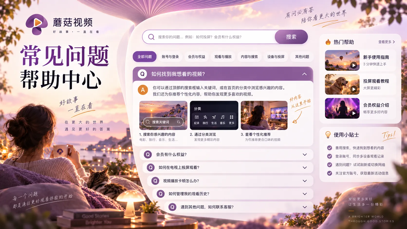 蘑菇视频常见问题